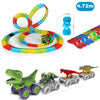 circuit dinosaure enfant grande piste modulable 4,72 mètres jouet éducatif