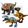 Trois figurines de dinosaures en briques : tricératops, stygimoloch et baryonyx - EducaKid
